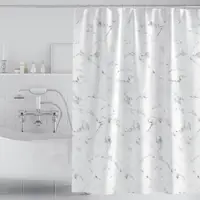 Тканевая шторка для ванной и душа под мрамор Marble 180x200 см