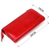 Яркий женский клатч кожаный SHVIGEL 16185 Красный