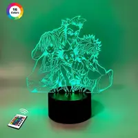 3D ночник "Курапика, Леорио, Киллуа и Гон из аниме «Хантер х Хантер" (УВЕЛИЧЕННОЕ ИЗОБРАЖЕНИЕ) 3DTOYSLAMP
