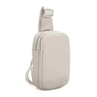 Женский кожаный рюкзак через плечо Borsa Leather K17107w-white