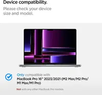 Чохол Spigen для Macbook Pro 16" M1/M2/M3 (2021-2023) Urban Fit, Black (ACS04211)
