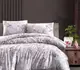 Семейное Турецкое Постельное белье First Choice Homesko Ibiza Lilac (Простынь на резинке)