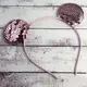 Ушки Микки Мауса с пайетками розовый