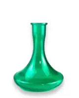 Стеклянная колба для кальяна под уплотнитель 2×2 Hookah Craft (крафт) - Зеленая