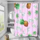 Шторка для ванны из полиэстера водонепроницаемая Bathlux 180x180 см с кольцами, занавеска для ванной комнаты