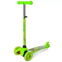 Самокат дитячий триколісний iTrike Mini BB 3-040-GR1 зі світними колесами Зелений