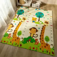 Детский развивающий игровой коврик раскладной 200*180 см / Термоковрик для детей Folding baby mat (Ростомер)