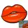 Полотенце пляжное Губы IMP_73_GUBY