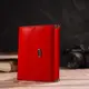 Яркий кошелек для женщин среднего размера из натуральной гладкой кожи CANPELLINI 21814 Красный
