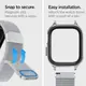 Чехол и ремешок Spigen Metal Fit Pro для Apple Watch (44 / 45 mm), Silver (ACS04584)