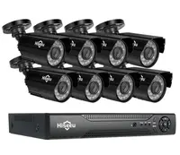 Комплект видеонаблюдения Hiseeu 8ch AHD-2MP 1080P Outdoor 8AHBB12-P