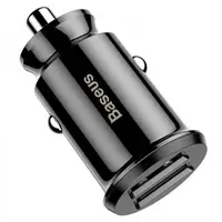 АЗУ Baseus Grain Car Charger 3.1А 2USB, Black (CCALL-ML01)