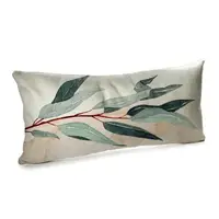 Подушка для дивана бархатная Веточка 50x24 см (52BP_FLORA003)
