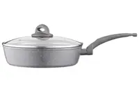 Сковорода з кришкою глибока Ardesto Gemini Gourmet Apulia AR-2424-GGL 24 см сіра
