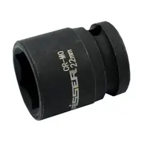 Головка ударна шестигранна Haisser 70209 117563 1/2" 22x38.5 мм