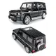 Модель автомобиля Mercedes AMG G65 черная 1:32 — металлическая инерционная машинка с открывающимися дверями и подсветкой фар