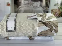 Bej Літній набір з Плед машинна в'язка. Romeo home Туреччина