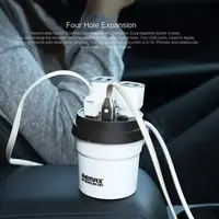 Автомобільний зарядний пристрій Remax Demitasse CR-2XP 2*AutoPlug 2*USB white-brown