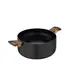 Кастрюля с крышкой Bergner Earth black BG-32037-BK 28 см 6 л черная
