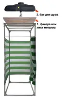 Бак для душу 100 л з лійкою