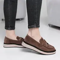 Лофери жіночі Fashion Irma 3924 37 розмір 24 см Коричневий