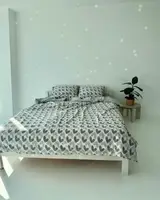 Постільна білизна євро Dushka Home Сатин 20786 200х220 см