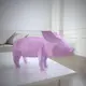 Скульптура из бумаги "Поросенок", Розовый