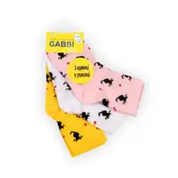 Носки детские для девочки GABBI NSD-576/3 размер  14-16 (комплект 3 шт) (90577)