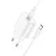 Адаптер сетевой HOCO Type-C to Type-C Fighter single port charger set C109A |1Type-C, 3A/20W, PD/QC|