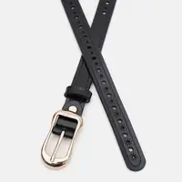 Жіночий ремінь шкіряний Borsa Leather CV1ZK-019bl-black
