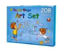 Канцелярский набор "Super Mega Art Set". Blue (208 предметов)