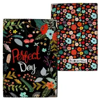 Обложка на паспорт Perfect day на черном фоне (ткань)