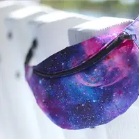 Сумка-бананка Bumbag унисекс на пояс и через плечо Космос 27x16 см