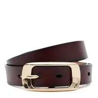 Женский кожаный ремень Borsa Leather CV1ZK015-goldbrown