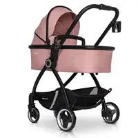 Коляска 2 в 1 Euro-Cart Crox Rose, рожевий