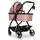 Коляска 2 в 1 Euro-Cart Crox Rose, рожевий