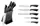 Набор ножей Edenberg EB-11003-Black 6 предметов черный