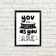 Постер в рамке You are perfect 30x42 см, A3 (MT3_18M004)