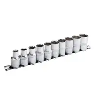 Набір головок, 1/2" — 8,10,12,13,14,15,16,17,18,19 мм CrV. 10 ед. Cr-V INTERTOOL ET-6012
