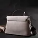 Элегантная сумка сэтчел для женщин из натуральной кожи Vintage 22290 Белая