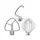Набор насадок KitchenAid 5KSM5TH3PSS 3 шт серый
