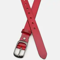 Жіночий ремінь шкіряний Borsa Leather CV1ZK-008c-red