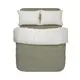 Постельное белье со льна Lotus Home - Karlin stripe linen хаки евро