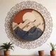 Трафарет для штукатурки многоразовый, узор для круглых елементов диаметром 100 см, пластиковый, 3 мм (420х1070)