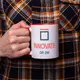 Кружка "Innovate or Die", Красный, английский, Деревянная подарочная коробка с гравировкой, 330 мл