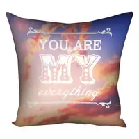 Подушка c принтом габардиновая You are my everything 50x50 см (5P_LP230)