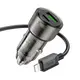 Адаптер автомобильный HOCO Type-C to Lightnig Cable Spacious car charger set Z52 |1USB/1Type-C, 38W/3A, PD/QC|