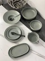 Тарілка кругла Olens Конкрето 101-0422 7х27 см сіра