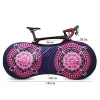 Чохол для велосипеда West Biking 0719219 Візерунки M світловідбиваюча велонакидка
