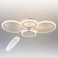 Стельова LED люстра, світлодіодний світильник Sunlight білий 6326/2+2